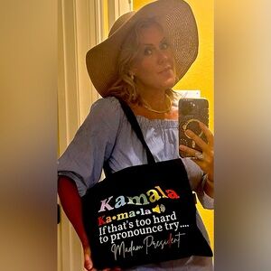NEW! KAMALA HARRIS madam president COMMEMORATIVE tote bag. WOMENS MARCH